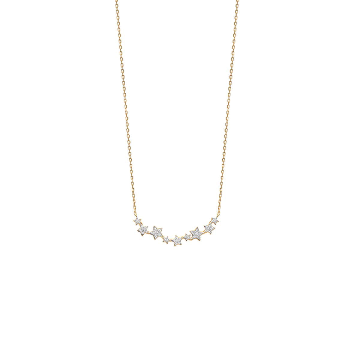 Stella Necklace in 925 Sterling Silver Plated Rhodium or 18K Gold Plated