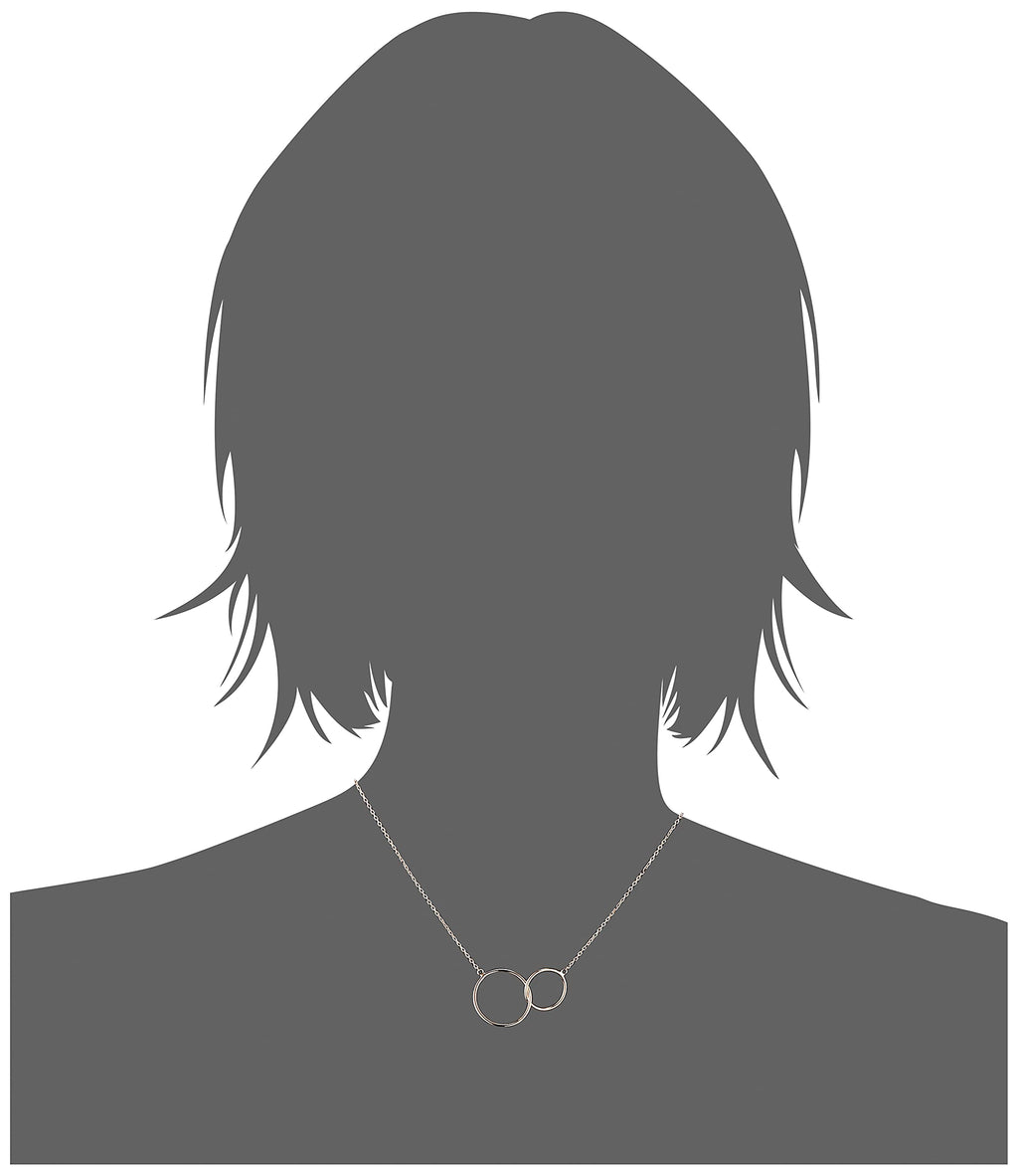 Lola Mother Daughter Necklace in 925 Sterling Silver Plated Rhodium or 18K Gold Plated, view 12