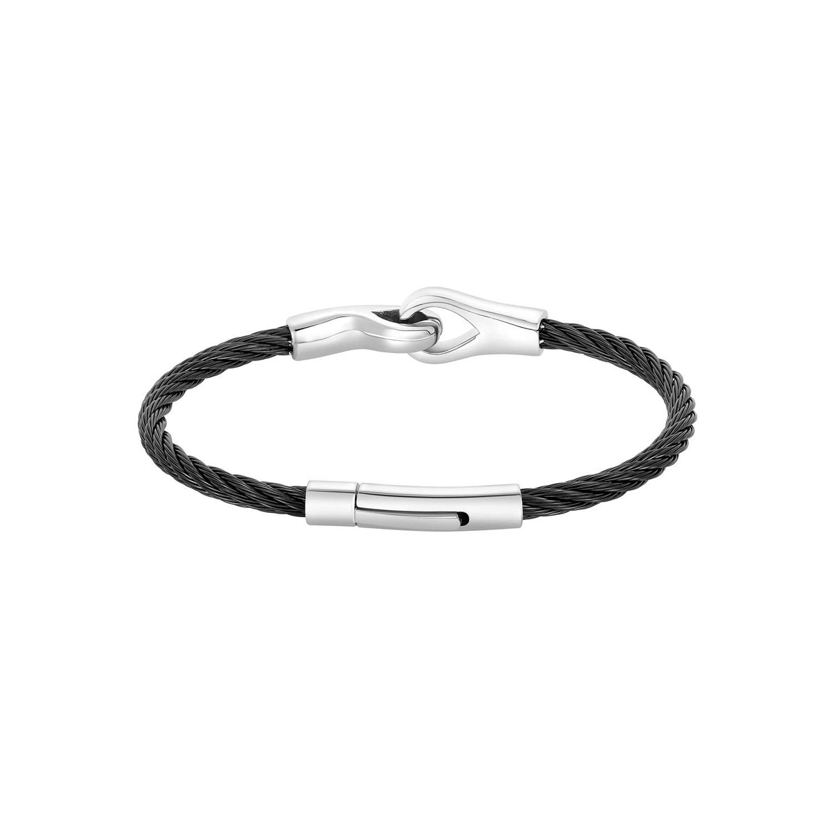 Men's Zachary Bangle in Stainless Steel, view 2