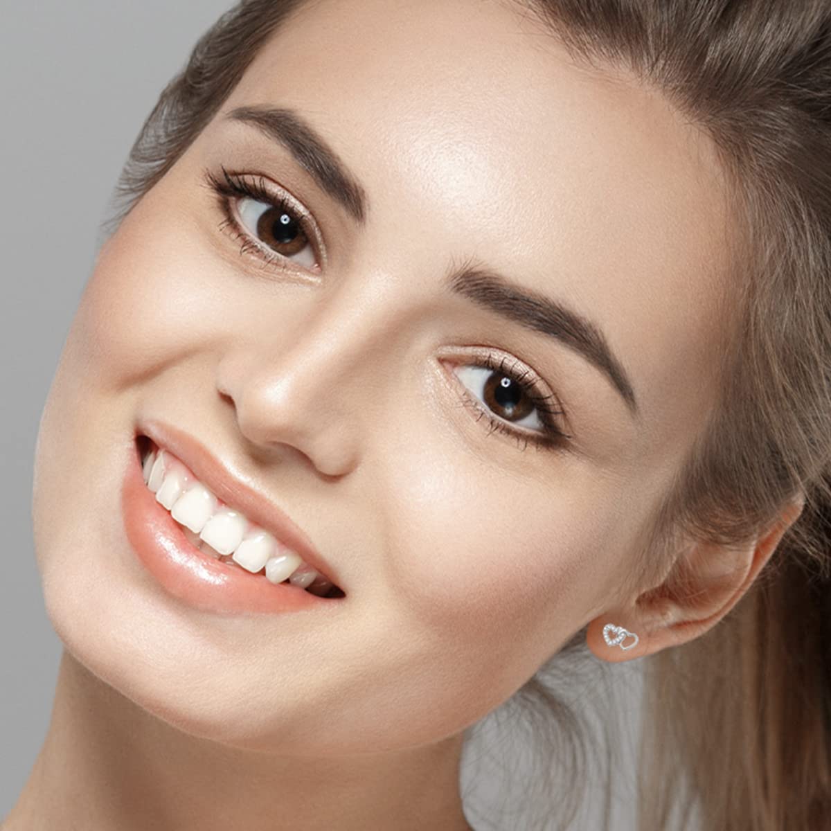 Milena Two Hearts Earrings