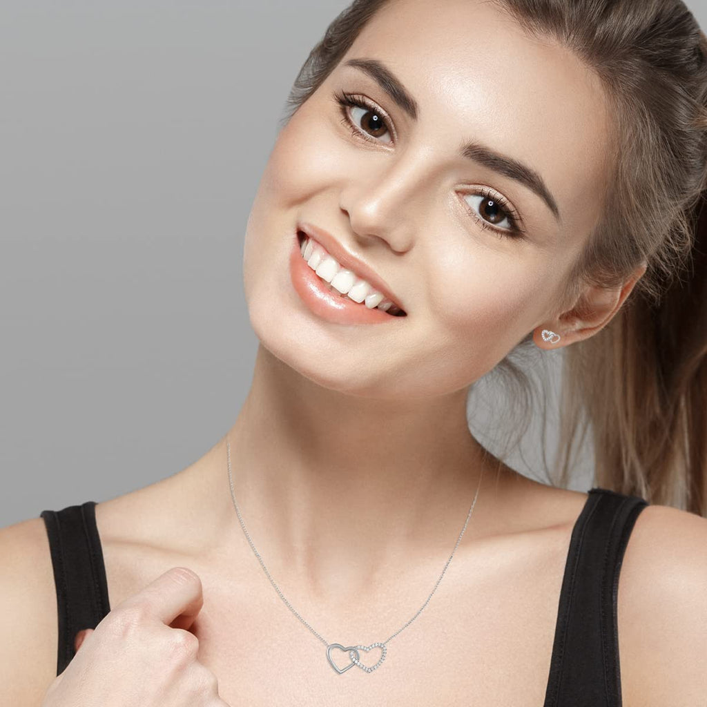 Milena Two Hearts Earrings