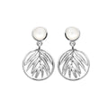 Tamara Mother of Pearl Dangle Earrings in 925 Sterling Silver Plated Rhodium or 18K Gold Plated, view 2