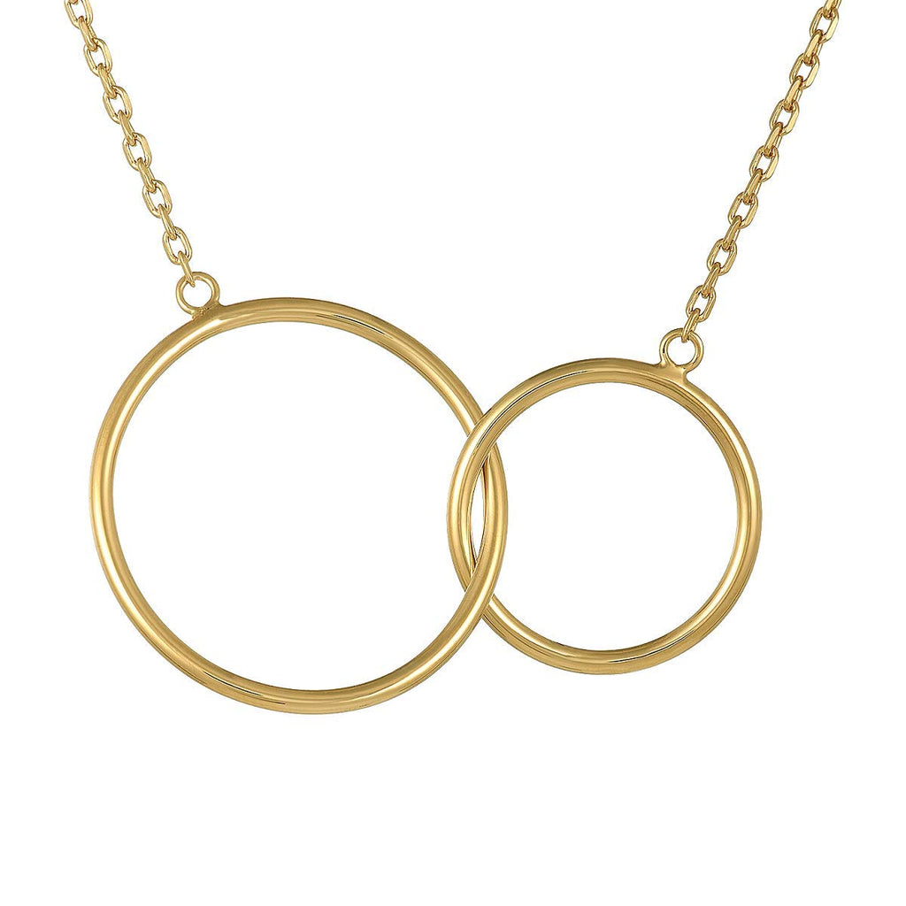 Lola Mother Daughter Necklace in 925 Sterling Silver Plated Rhodium or 18K Gold Plated, view 9