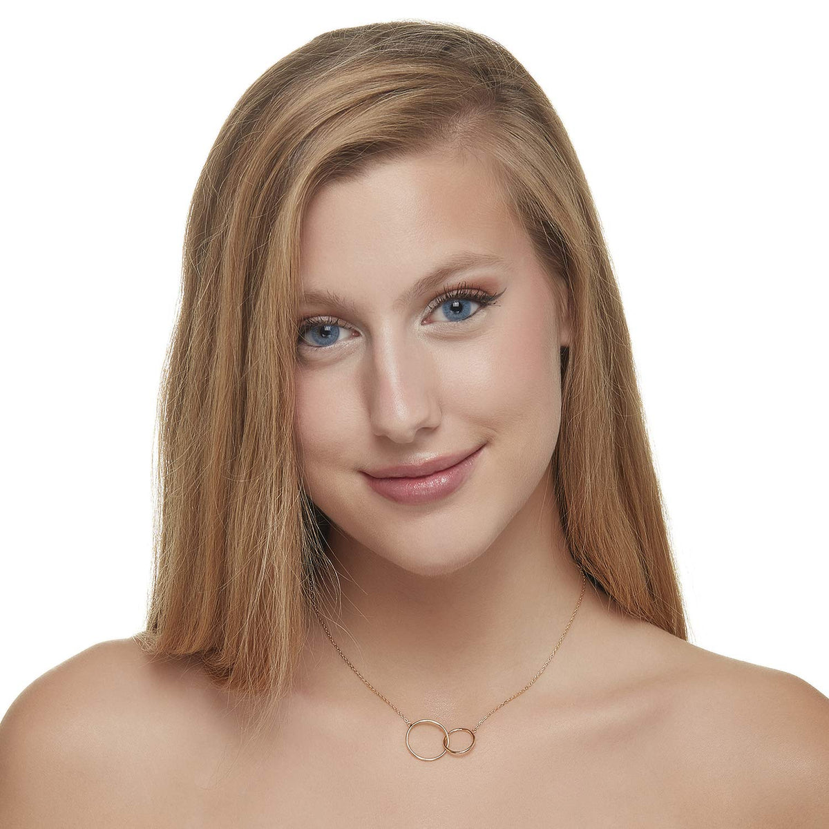 Lola Mother Daughter Necklace in 925 Sterling Silver Plated Rhodium or 18K Gold Plated, view 11