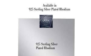 Mystigrey Aria .925 Sterling Silver Plated Rhodium Long Earrings