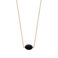 Mystigrey Serenity 18K Gold Plated  Necklace for Women Gold Available in Black Agate, Purple Amethyst, Green Aventurine or White Quartz Large