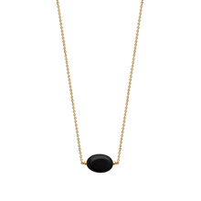 Load image into Gallery viewer, Mystigrey Serenity 18K Gold Plated  Necklace for Women Gold Available in Black Agate, Purple Amethyst, Green Aventurine or White Quartz Large
