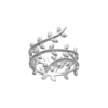 Eden Open Ring in 925 Sterling Silver Plated Rhodium or 18K Gold Plated, view 6
