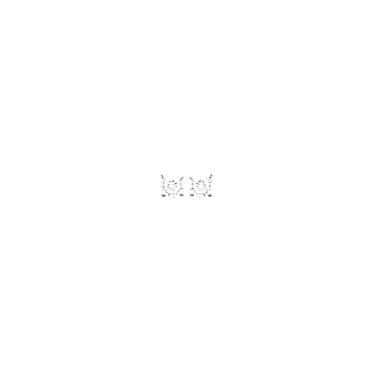 Mysti .925 Sterling Silver Plated Rhodium Solitary Square Earrings for Women with Cubic Zirconia