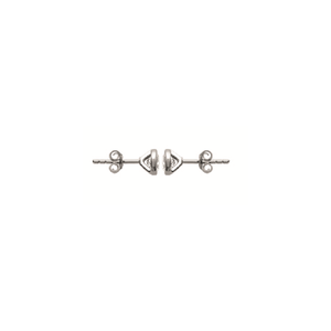 Mystigrey Hannah .925 Sterling Silver Plated Rhodium Solitary Earrings for Women with Cubic Zirconia
