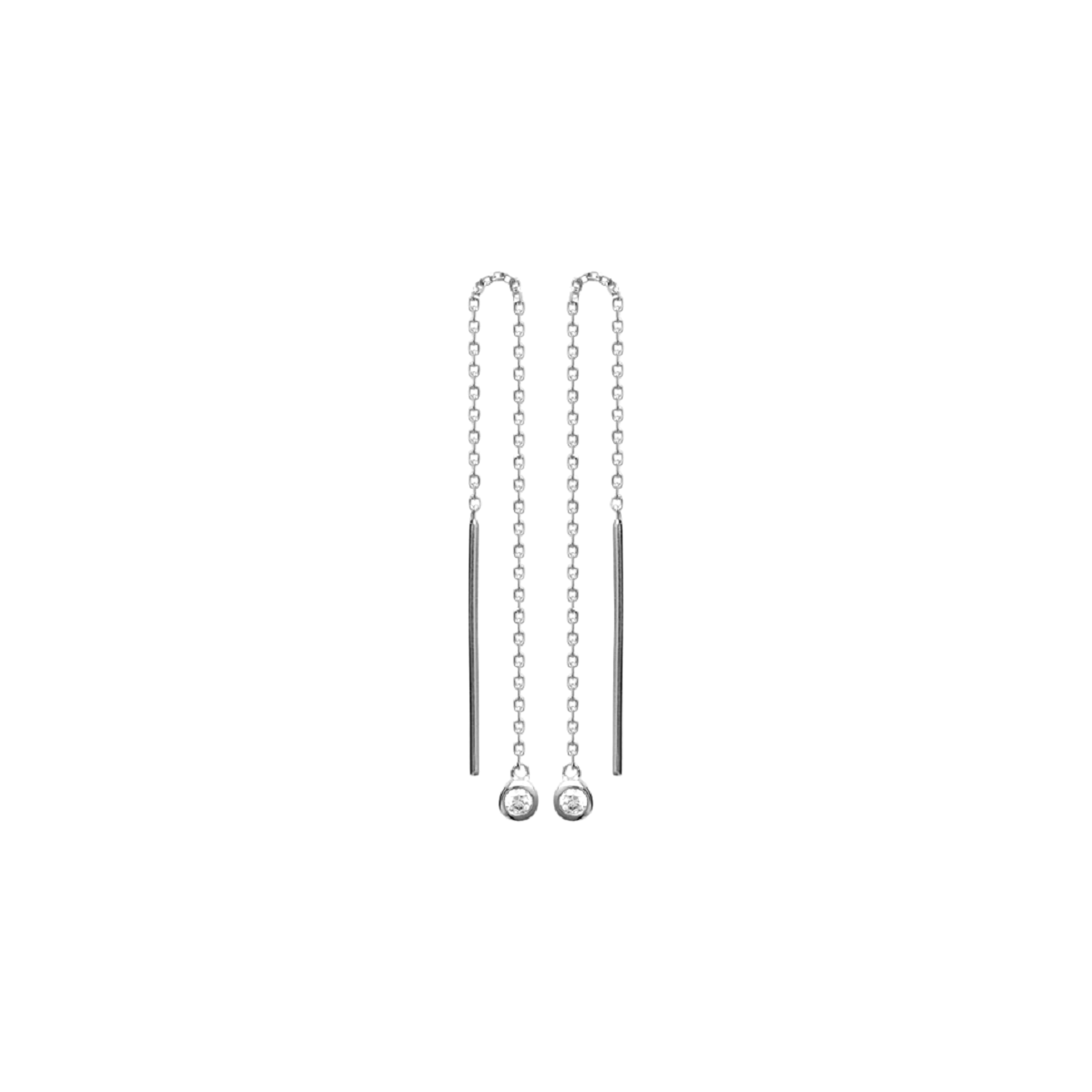 Mystigrey Liberty .925 Sterling Silver Plated Rhodium or 18K Gold Plated Earrings for Women with Cubic Zirconia