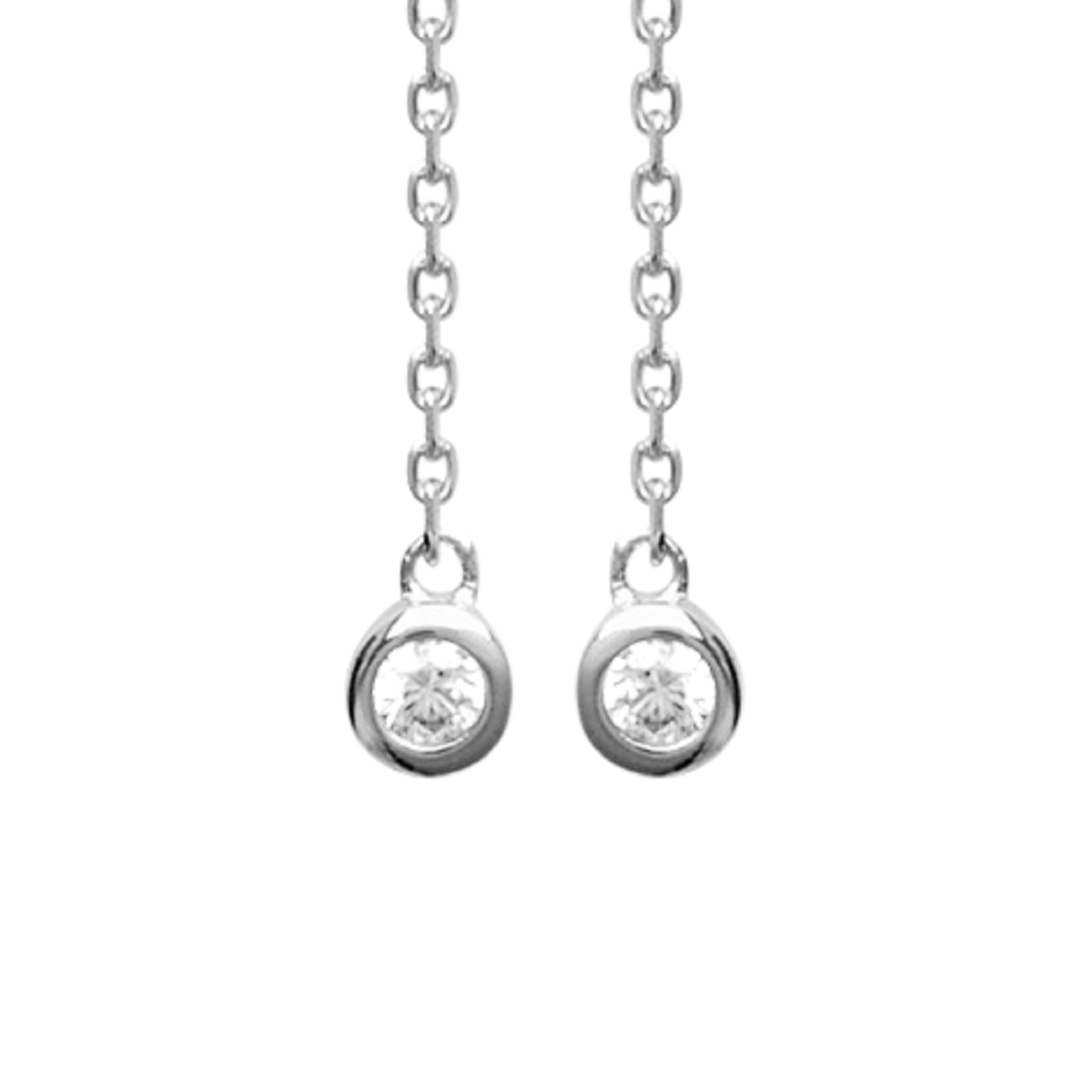 Mystigrey Liberty .925 Sterling Silver Plated Rhodium or 18K Gold Plated Earrings for Women with Cubic Zirconia
