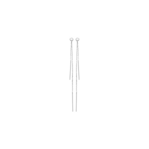 Mystigrey Liberty .925 Sterling Silver Plated Rhodium Dangle Earrings for Women with Cubic Zirconia