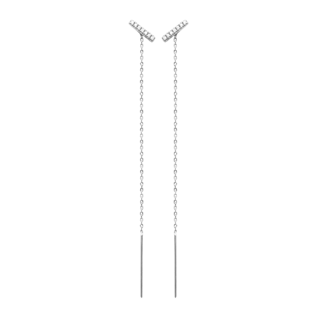 Gaelle Dangling Earrings in 925 Sterling Silver Plated Rhodium or 18K Gold Plated