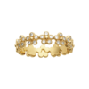 Flore Ring in 925 Sterling Silver Plated Rhodium or 18K Gold Plated, view 2