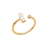 Load image into Gallery viewer, Mystigrey Jessica  Open Ring with Cubic Zirconia

