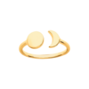 Moon Ring in 925 Sterling Silver Plated Rhodium or 18K Gold Plated, view 6