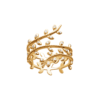 Eden Open Ring in 925 Sterling Silver Plated Rhodium or 18K Gold Plated, view 2