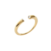 Load image into Gallery viewer, Mystigrey LIberty 18K Gold Plated Open Ring with Cubic Zirconia
