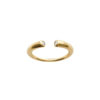 Liberty Open Ring in 925 Sterling Silver Plated Rhodium or 18K Gold Plated, view 2