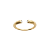 Load image into Gallery viewer, Mystigrey LIberty 18K Gold Plated Open Ring with Cubic Zirconia
