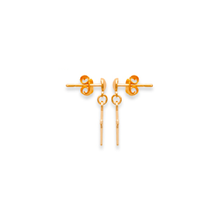 Load image into Gallery viewer, Mystigrey Cross 18K Gold Plated Dangle Earrings for Women
