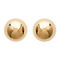 Mystigrey Olivia .925 Sterling Silver Plated Rhodium and 18K Gold Plated Stud Round Dot Earrings