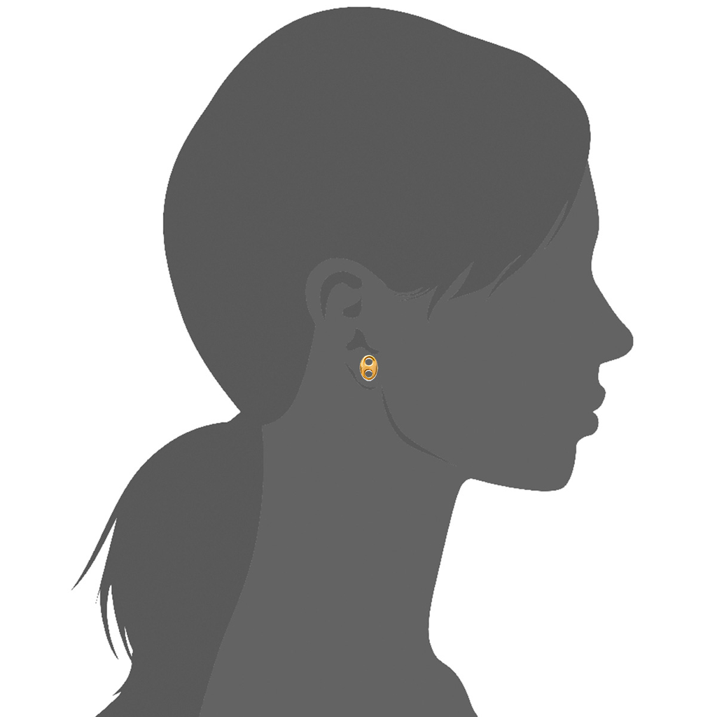 Carter Stud Earrings in 925 Sterling Silver Plated Rhodium or 18K Gold Plated, view 7