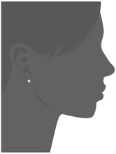 Load image into Gallery viewer, Mystigrey Polaris Single Star .925 Sterling Silver Plated Rhodium and 18K Gold Plated Earrings
