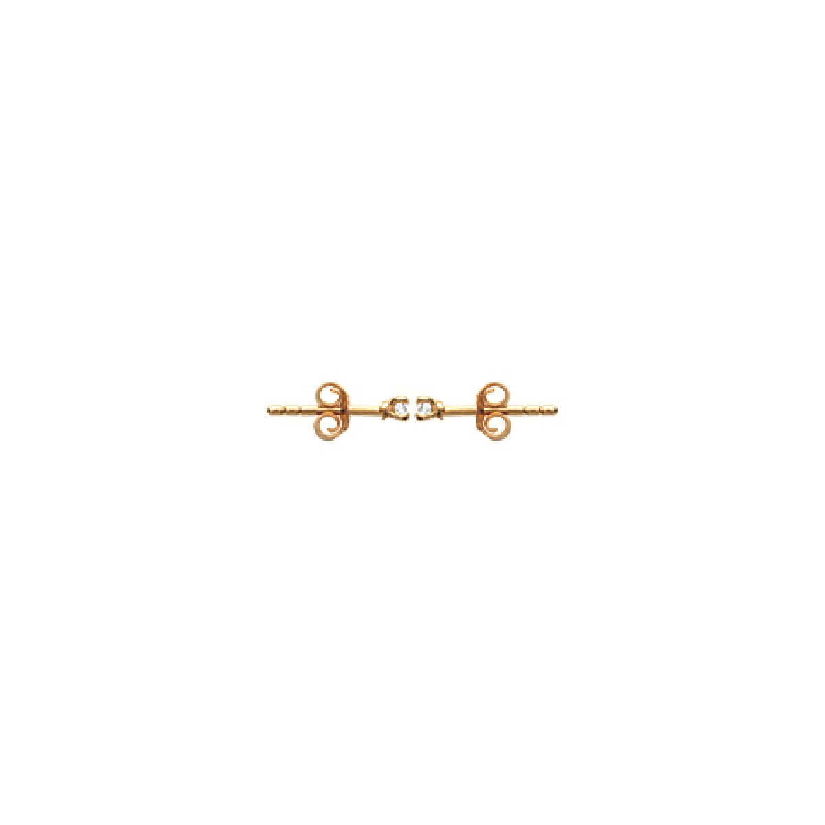 Mysti 18K Gold Plated Solitary Earrings for Women with Cubic Zirconia