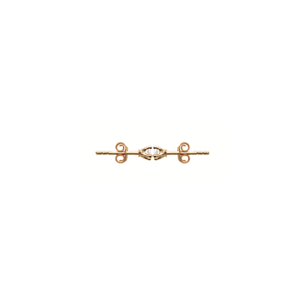 Mysti 18K Gold Plated Solitary Earrings for Women with Cubic Zirconia