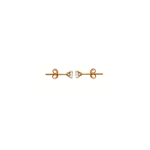 Mysti 18K Gold Plated Solitary Earrings for Women with Cubic Zirconia