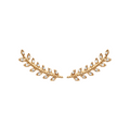 Mystigrey Eden .925 Sterling Silver Plated Rhodium, 18K Rose Gold Plated and 18K Gold Plated Climber Earrings for Women with Cubic Zirconia