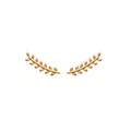 Eden Climber Earrings in 925 Sterling Silver Plated Rhodium or 18K Gold Plated, view 2