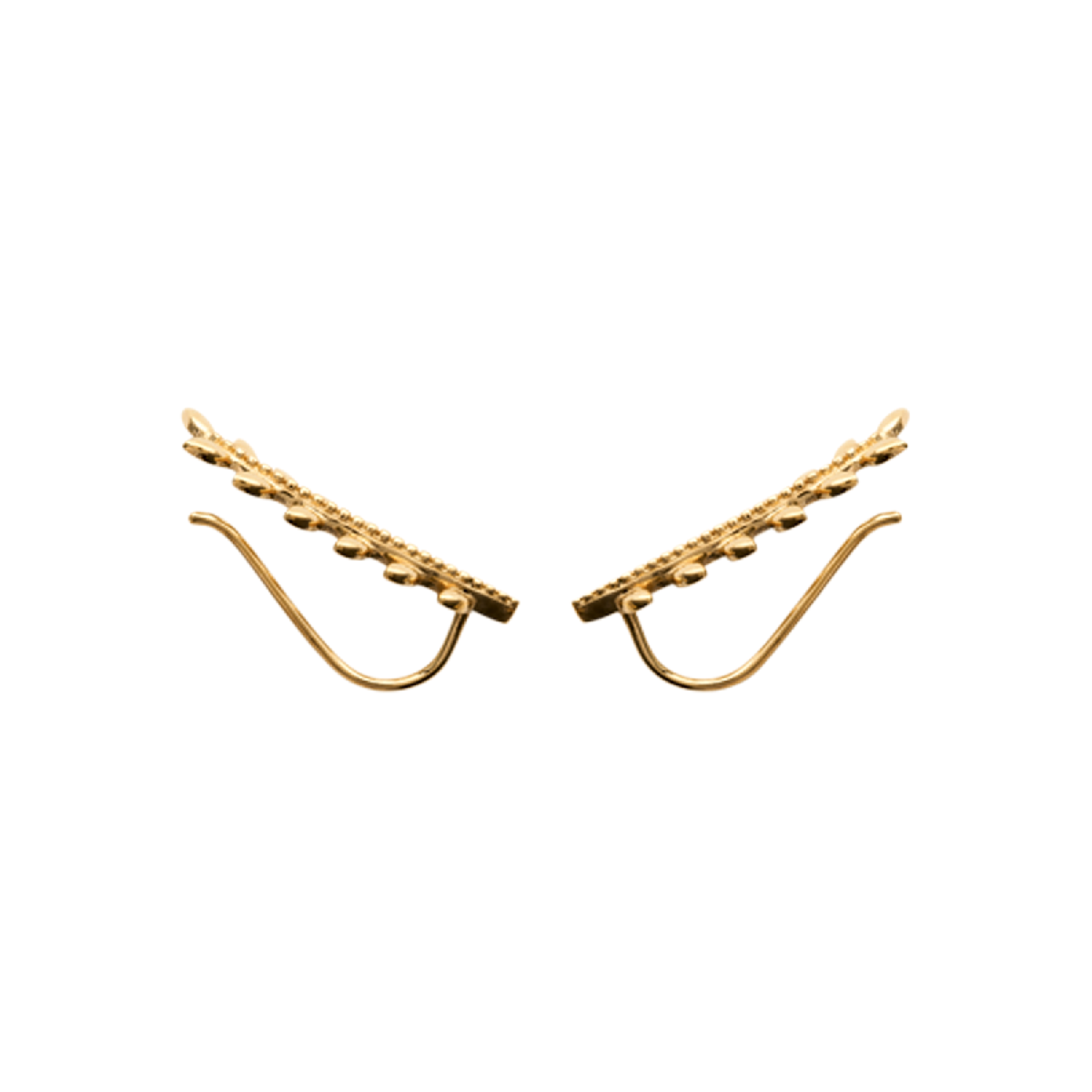 Eden Climber Earrings in 925 Sterling Silver Plated Rhodium or 18K Gold Plated, view 10