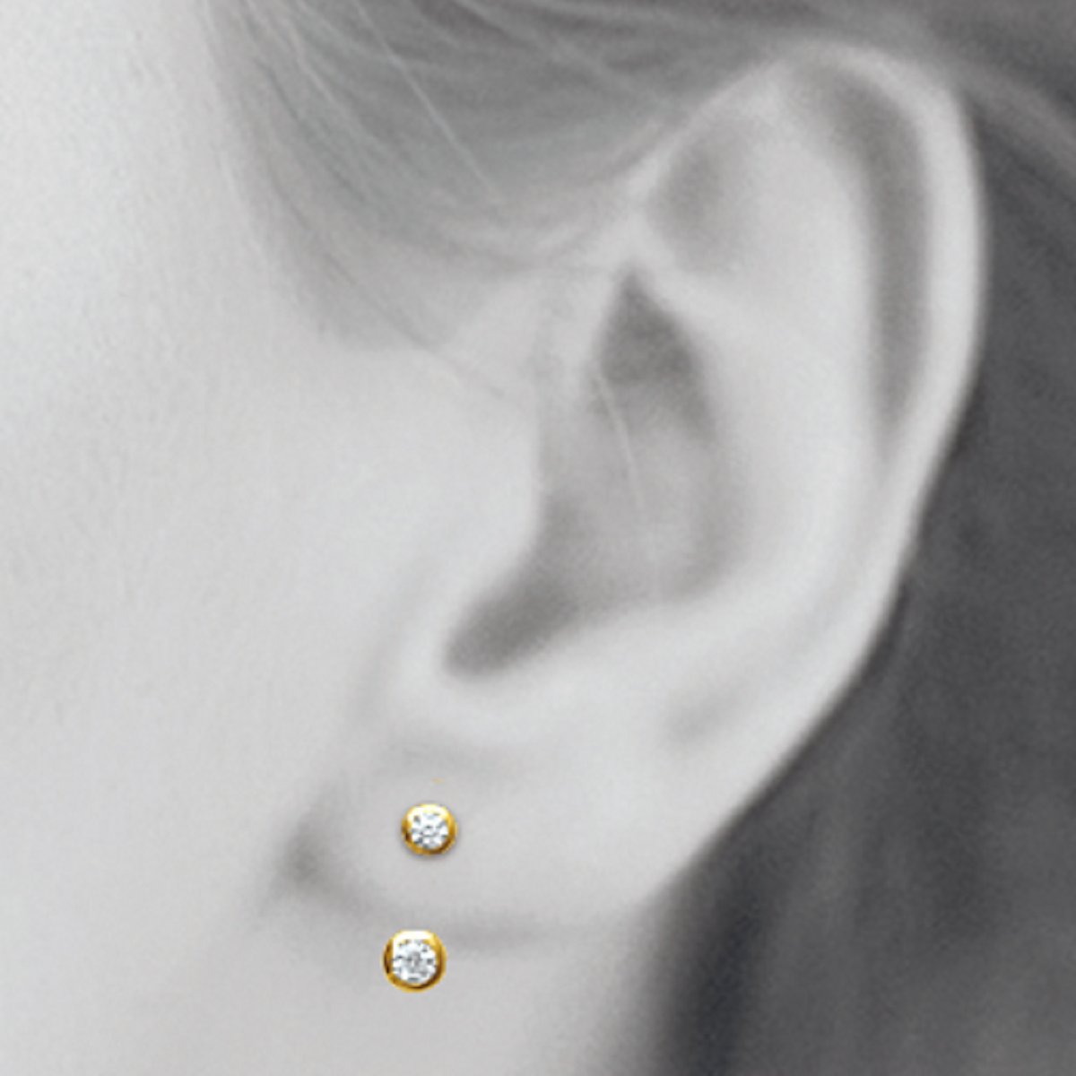 Liberty Jacket Earrings in 925 Sterling Silver Plated Rhodium or 18K Gold Plated, view 14