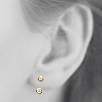 Liberty Jacket Earrings in 925 Sterling Silver Plated Rhodium or 18K Gold Plated, view 8
