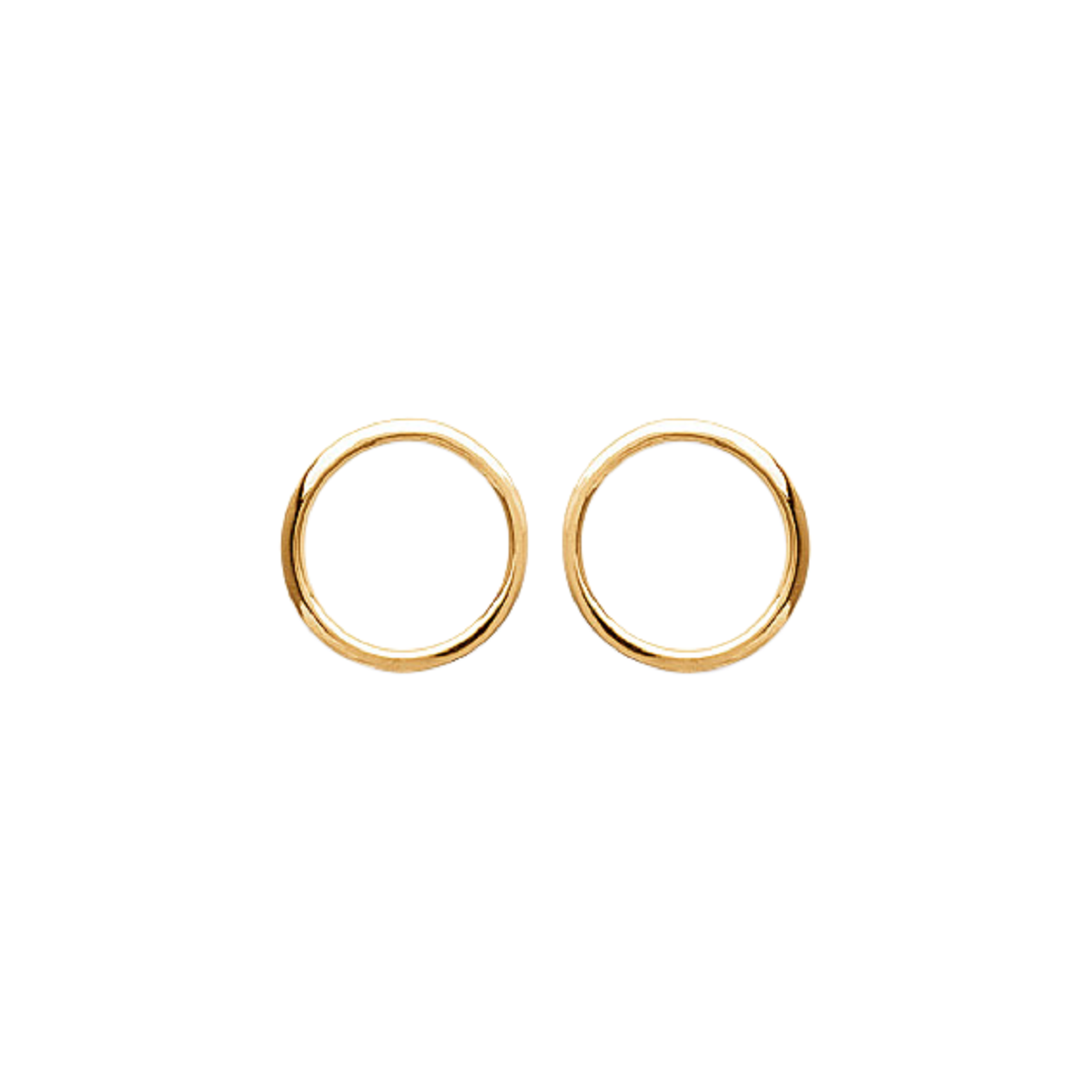 Mystigrey Lola .925 Sterling Silver Plated Rhodium and 18K Gold Plated Horizontal Hoop Earrings for Women Small