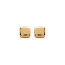 Load image into Gallery viewer, Mystigrey Brooke 18K Gold Plated and .925 Sterling Silver Plated Rhodium Stud Square Earrings
