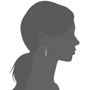 Mystigrey Cesaria 18K Gold Plated Hook Earrings for Women