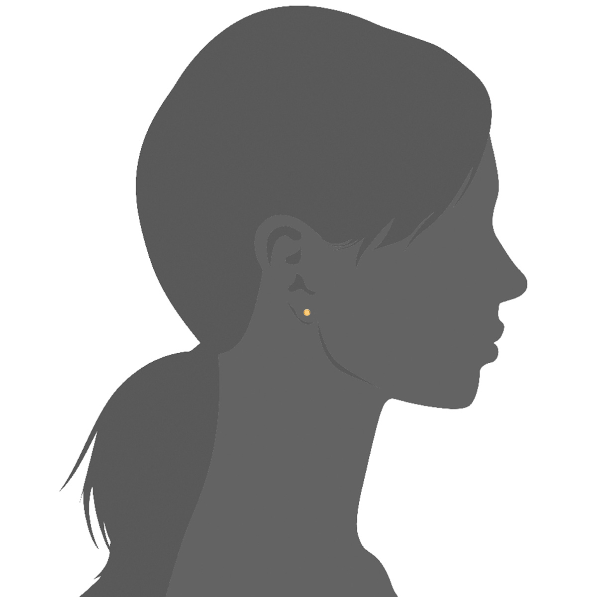 Mystigrey Lucy 18K Gold Plated Earrings for Women  Medium or Small Dot