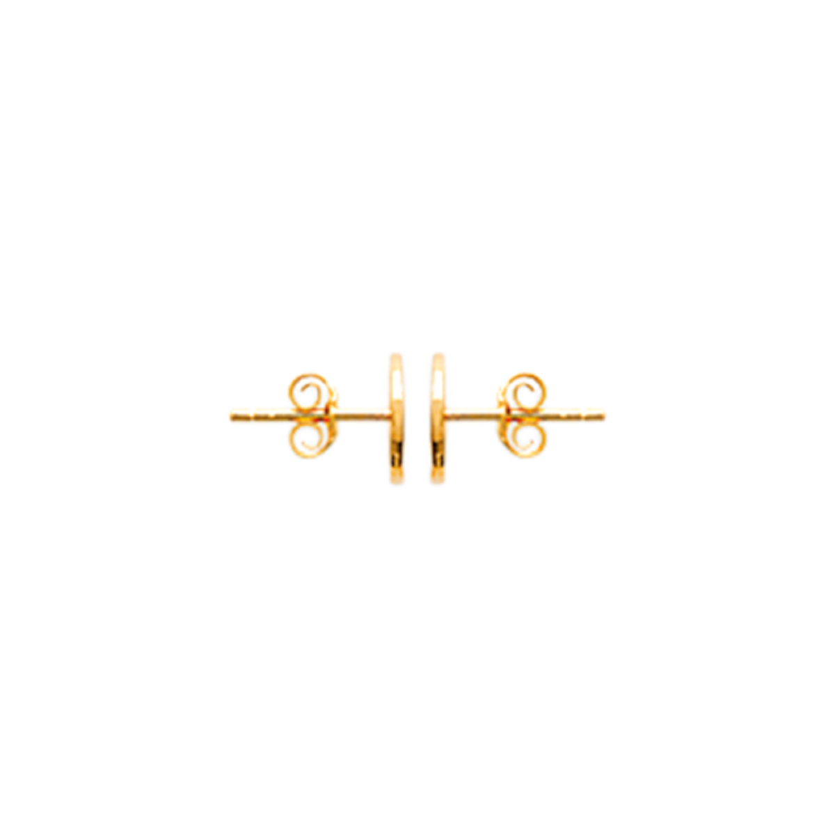 Ava Stud Earrings in 925 Sterling Silver Plated Rhodium or 18K Gold Plated, view 4