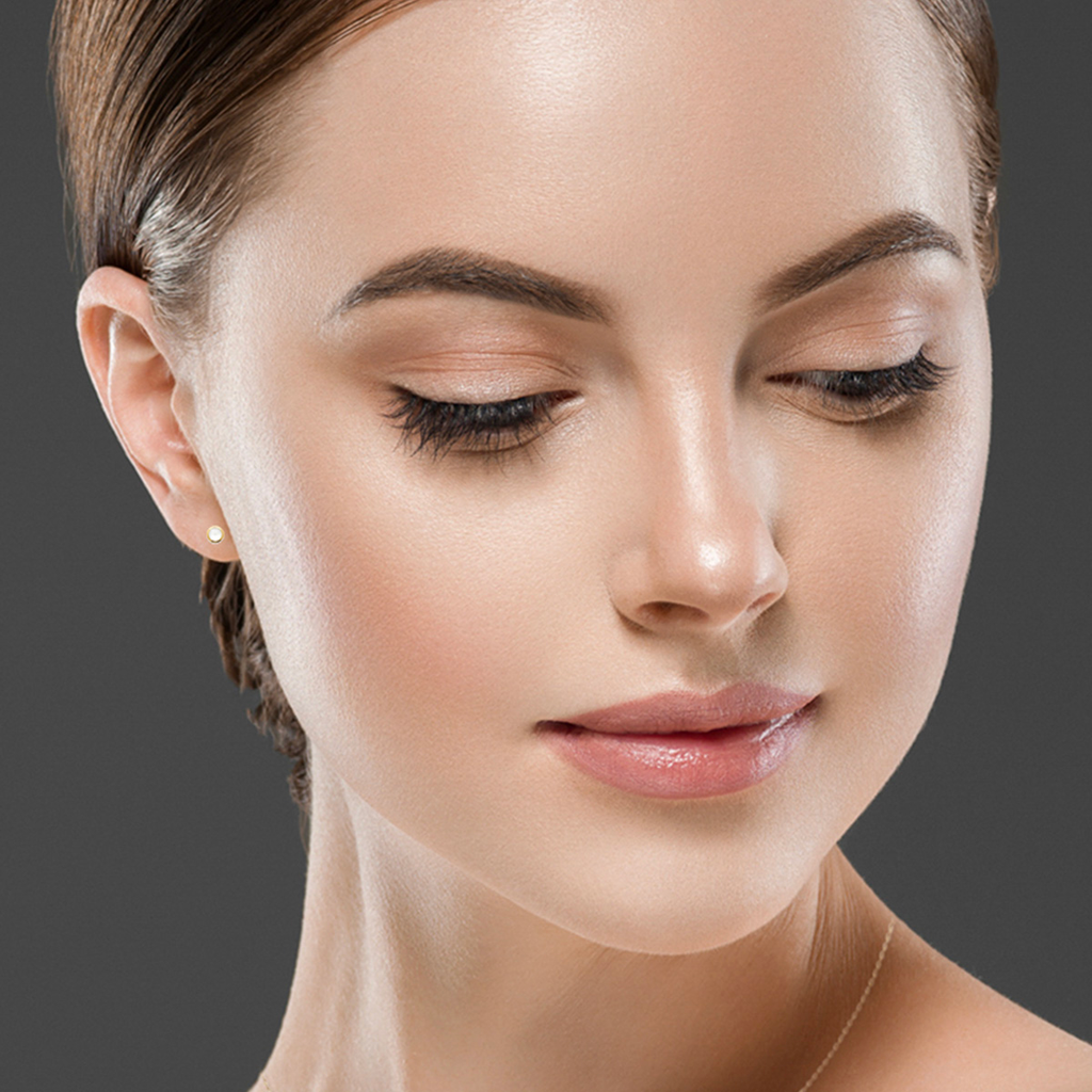 Mystigrey Serenity 925 Sterling Silver Plated Rhodium and 18K Gold Plated Earrings for Women Available in Green Aventurine, Pink Quartz, and White Moonstone