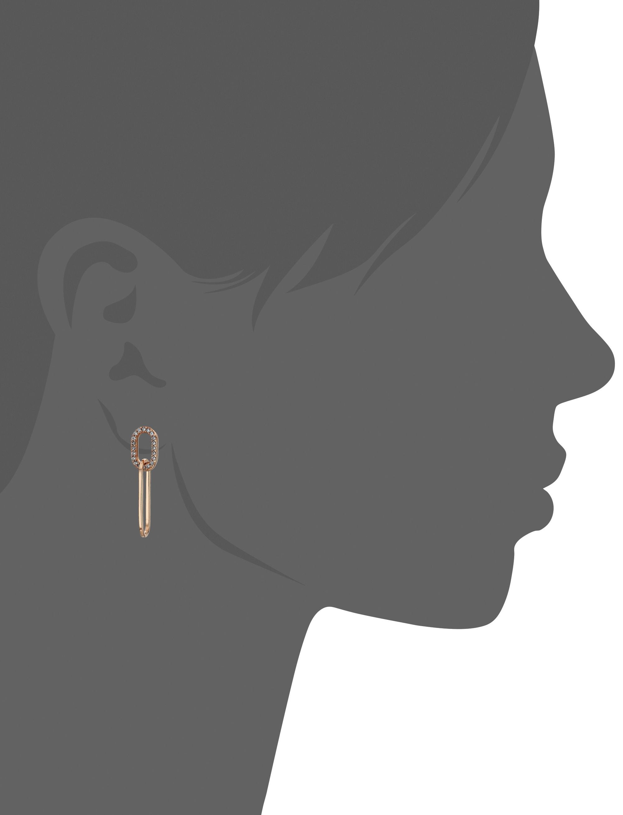 Mystigrey Mackenna .925 Sterling Silver Plated Rhodium and 18K Gold Plated Stud Earrings for Women with Cubic Zirconia