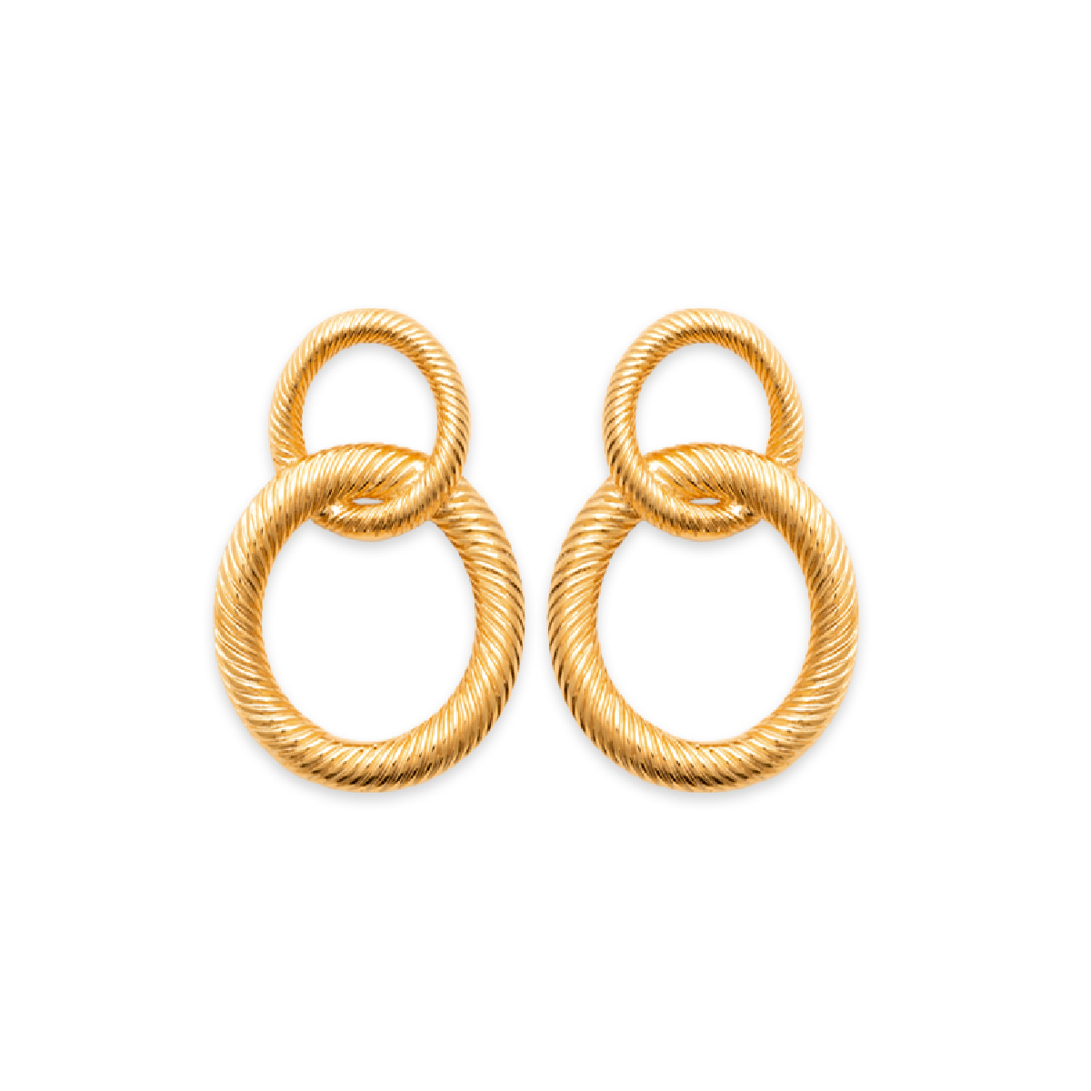Mystigrey Josephine .925 Sterling Silver Plated Rhodium and 18K Gold Plated Earrings