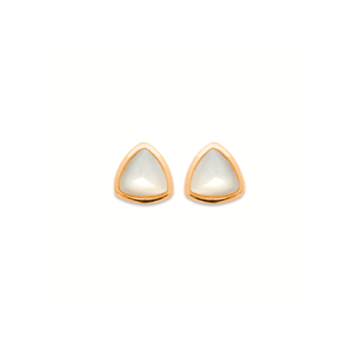 Mystigrey Montana .925 Sterling Silver Plated Rhodium and 18K Gold Plated Earrings for Women Black Agate