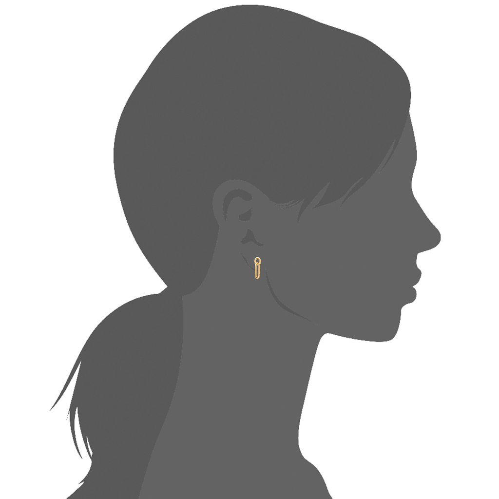 Mystigrey Julie .925 Sterling Silver Plated Rhodium and 18K Gold Plated Stud Earrings
