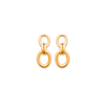 Mystigrey Emilie .925 Sterling Silver Plated Rhodium and 18K Gold Plated Stud Earrings
