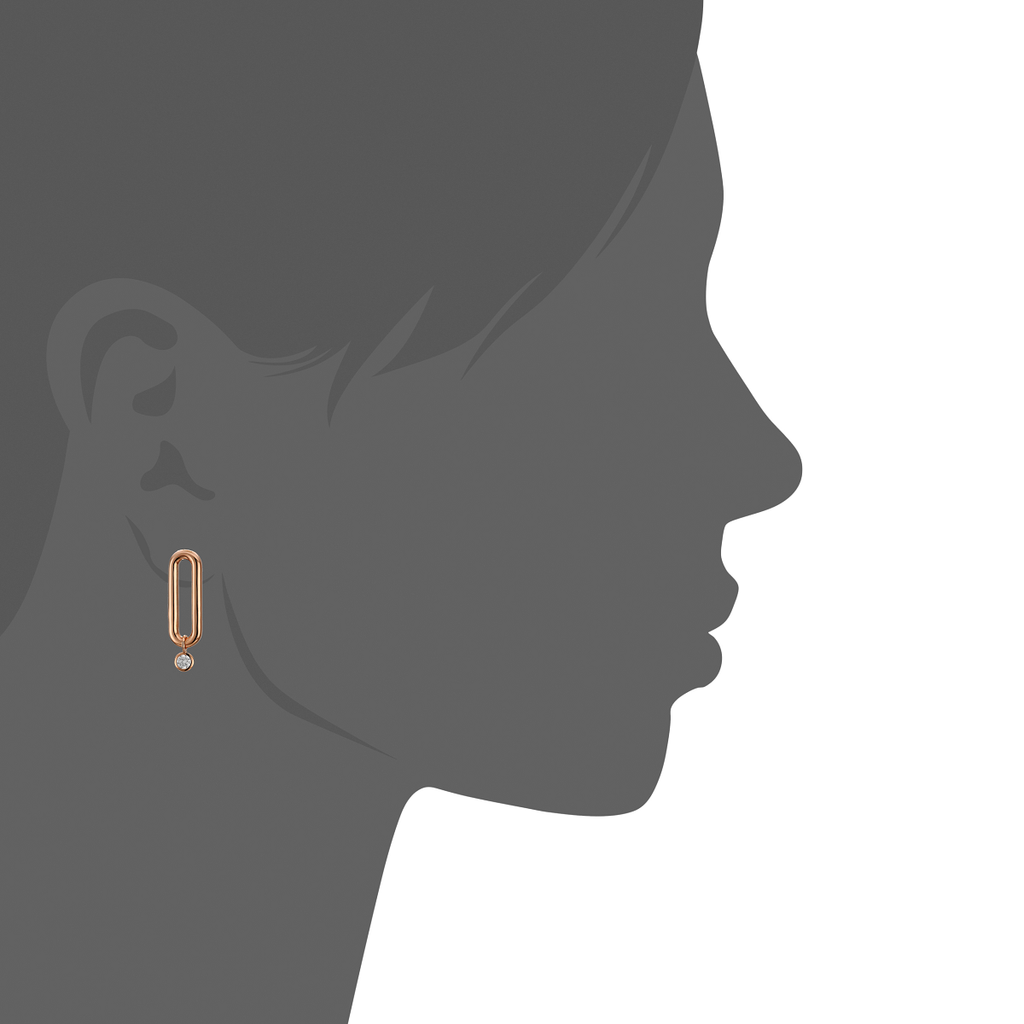 Mystigrey Mackenzie .925 Sterling Silver Plated Rhodium and 18K Gold Plated Stud Earrings for Women with Cubic Zirconia