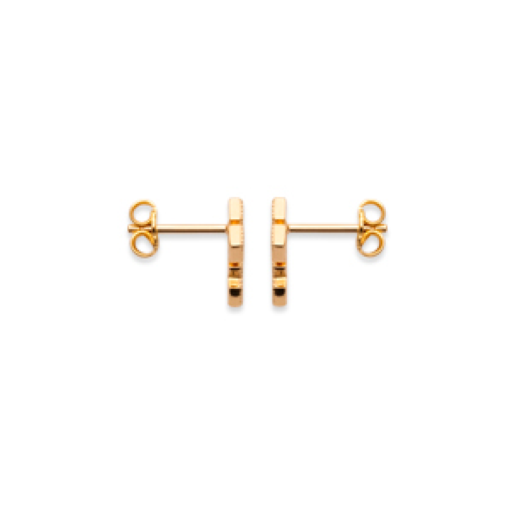 Cross Earrings in 18K Gold Plated, view 6